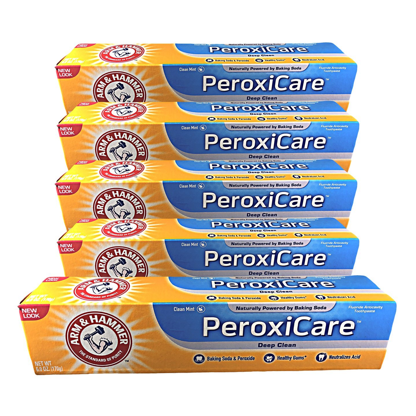 A H Peroxicare Tart Size 6z Arm Hammer Peroxicare Baking Soda Toothpaste Tartar Control Fresh Mint Pack of