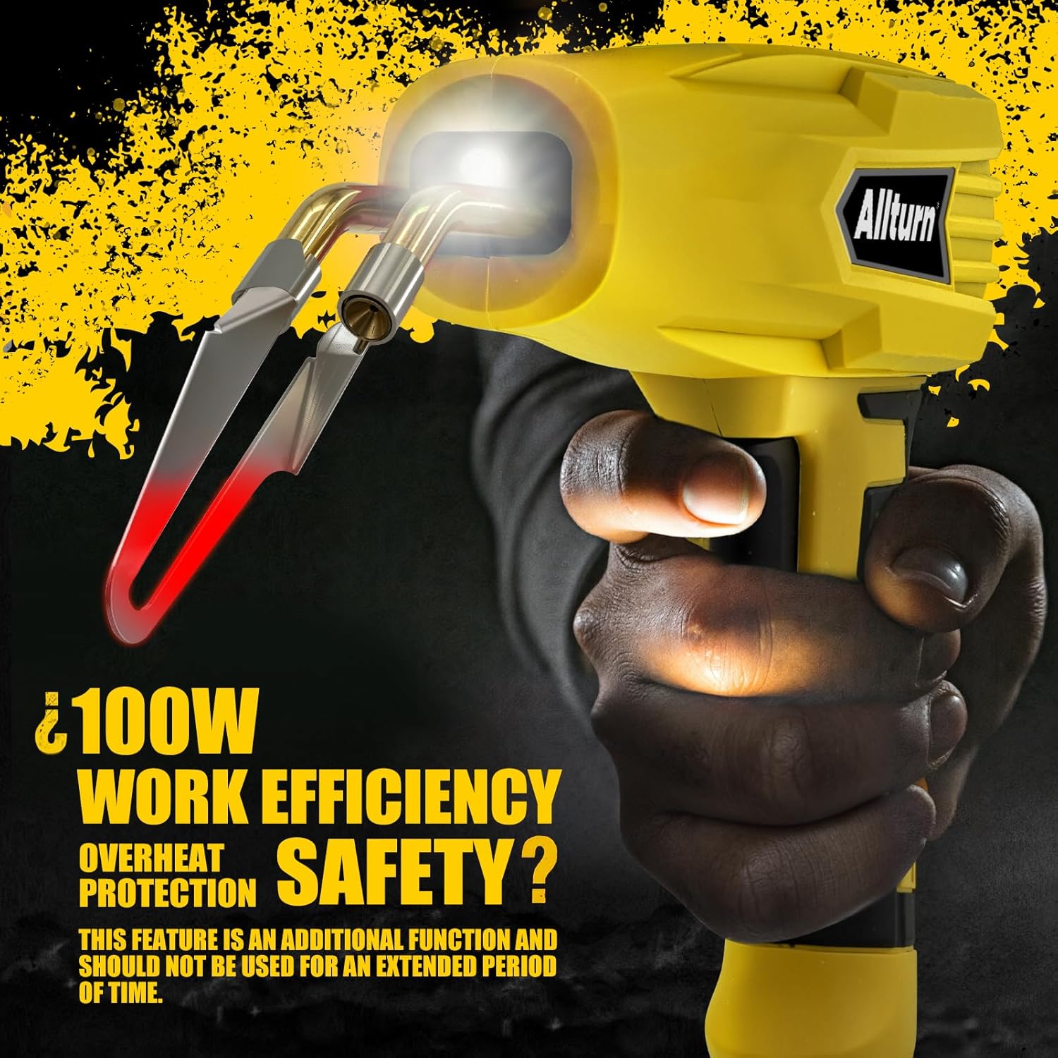 Allturn Plastic Welder,Plastic Welding Kit 3 in 1,Plastic Repair Welder Kit,1000pcs Plastic Welding Staples,Plastic Welding Rods Kit,Repair for Most Thermoset Plastics,Yellow