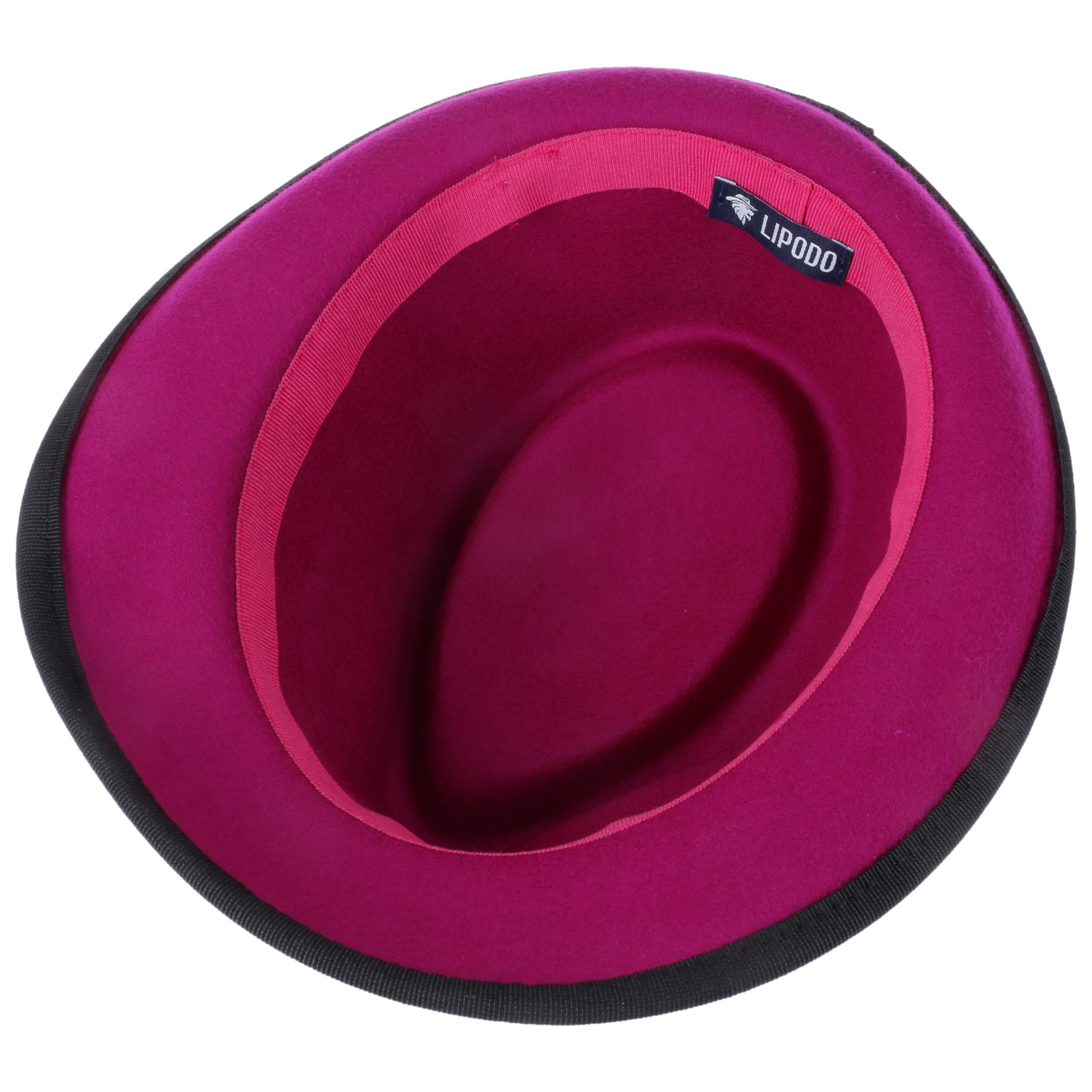 Lipodo Classic Wool Trilby Filzhut Damen Herren Wollhut Made in Italy Hut aus Wollfilz Trilbyhut Fedora