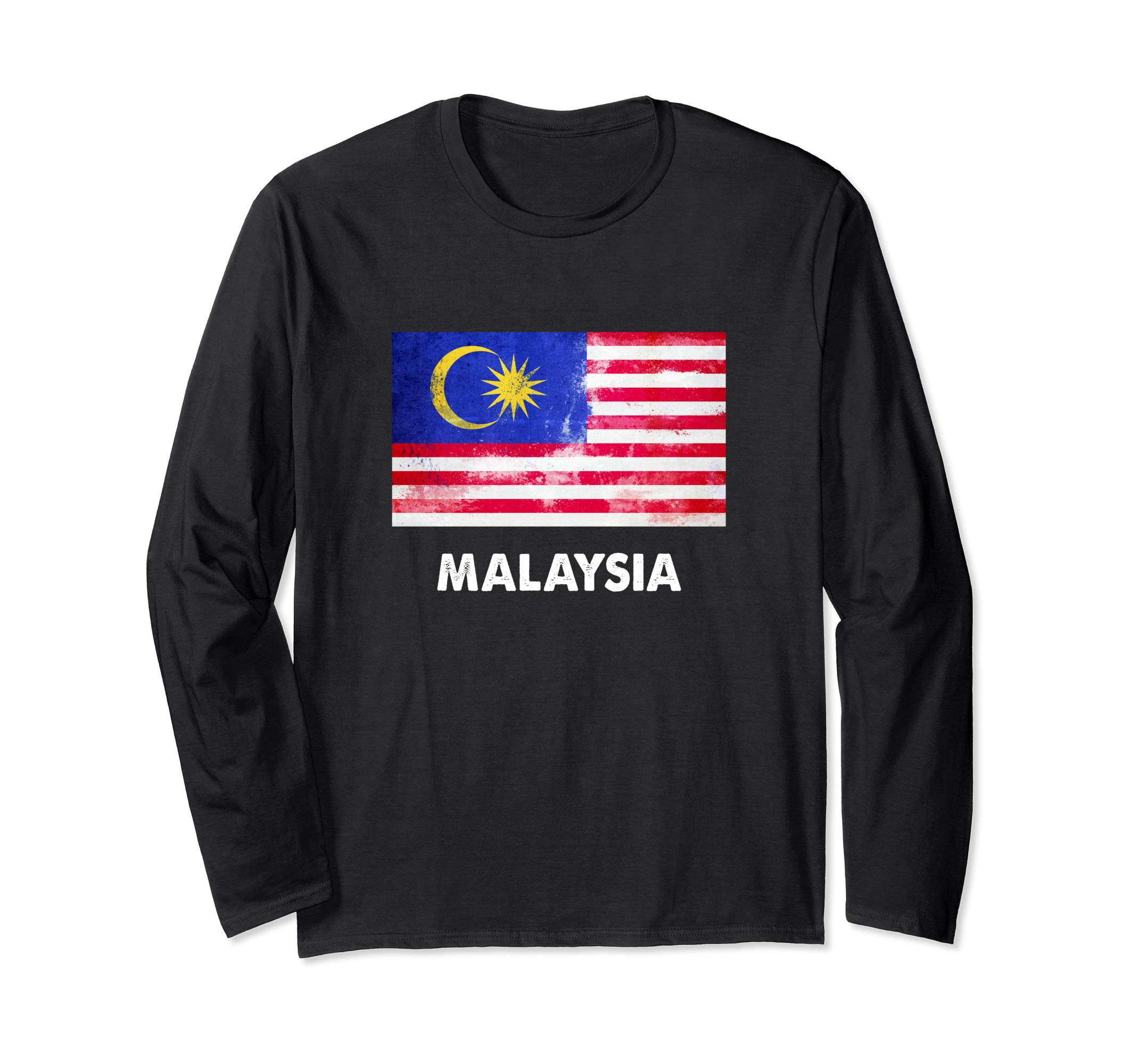 Malaysia Flag Malaysian ShirtsMalaysian Malaysia Flag Long Sleeve T-Shirt