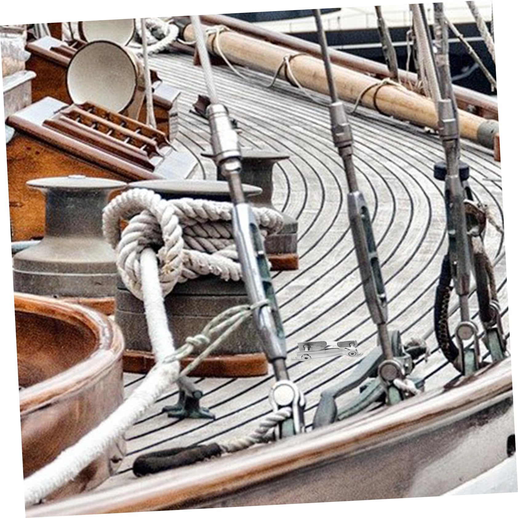 GANAZONO Edelstahl Bootsankerverbinder mit Hochleistungs Drehgelenk Schwerlastfähig Poliertes Design für Yachtanker und Schlauchbootzubehör