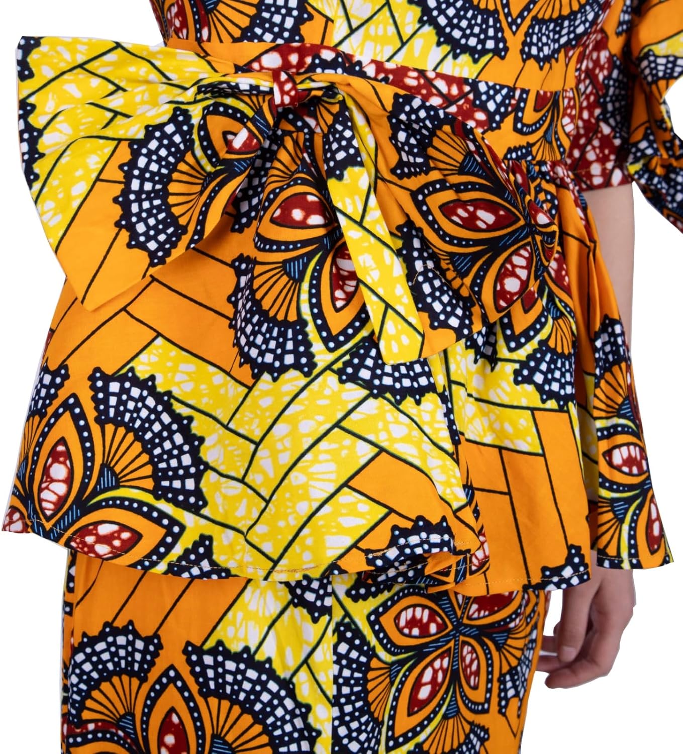 BintaRealWax African Dress for Women 2 Piece Traditional Beautiful Print Ankara Dashiki for Party Work Evening Dress - Image 5