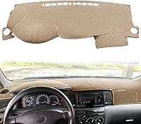 Vista 7 de Protector para tablero de automóvil a medida para Toyota Corolla 2003 2004 2005 2006 2007 2008, protector de capucha de tablero (negro) Z01