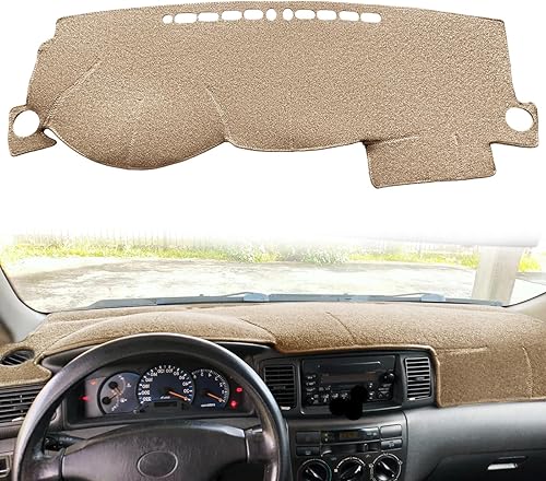 Cubierta de salpicadero, alfombrilla personalizada para Toyota Corolla 2003, 2004, 2005, 2006, 2007, 2008, protector de alfombra (beige) Z01