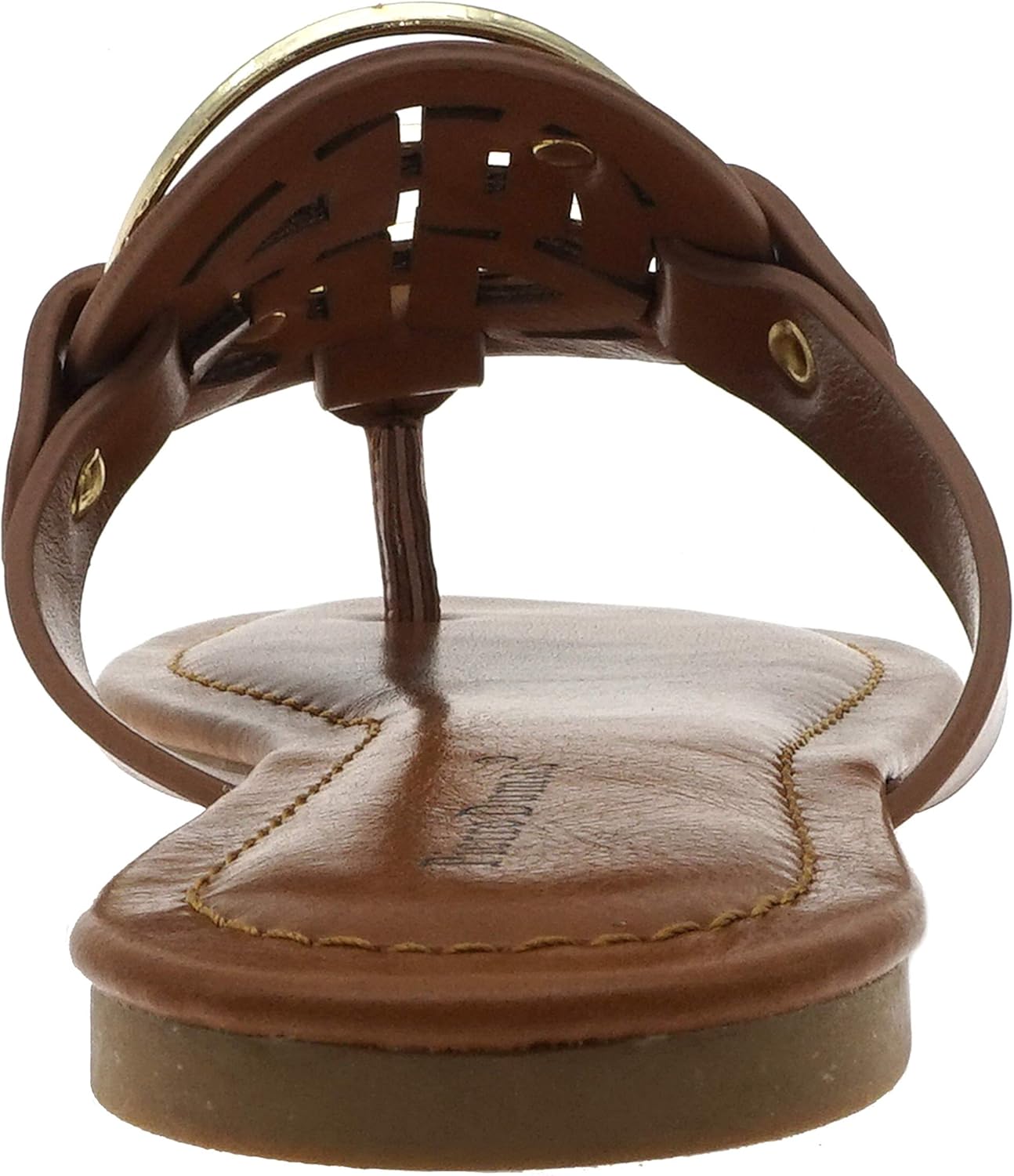 Pierre Dumas Women's Medallion Vegan Slide Thong Flip Flop Flat Sandal - Image 5