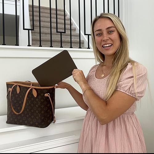 Miniatura 3 de Speedy - Moldeador de 30 bases, moldeador de bolsas marrón para bolsas LV Speedy y otras bolsas LV, cuero vegano (marrón, Speedy 30)