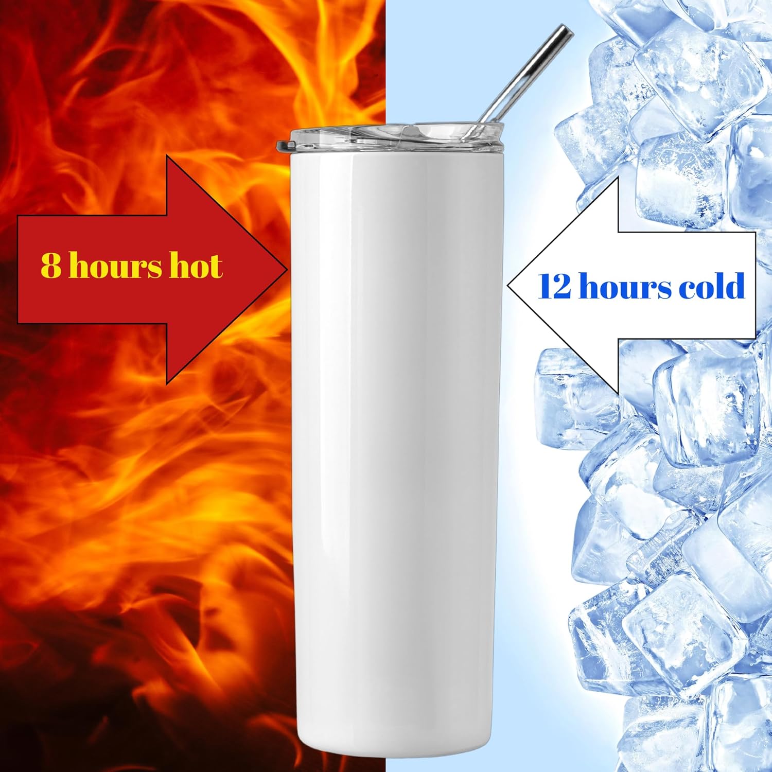 Personalized 20 oz Tumbler with Handle and Straw – Meaningful Custom Photo Cup – Walk Your Own Path Design – Valentines Day Gift – Sublimation Travel Coffee Mug - Image 4