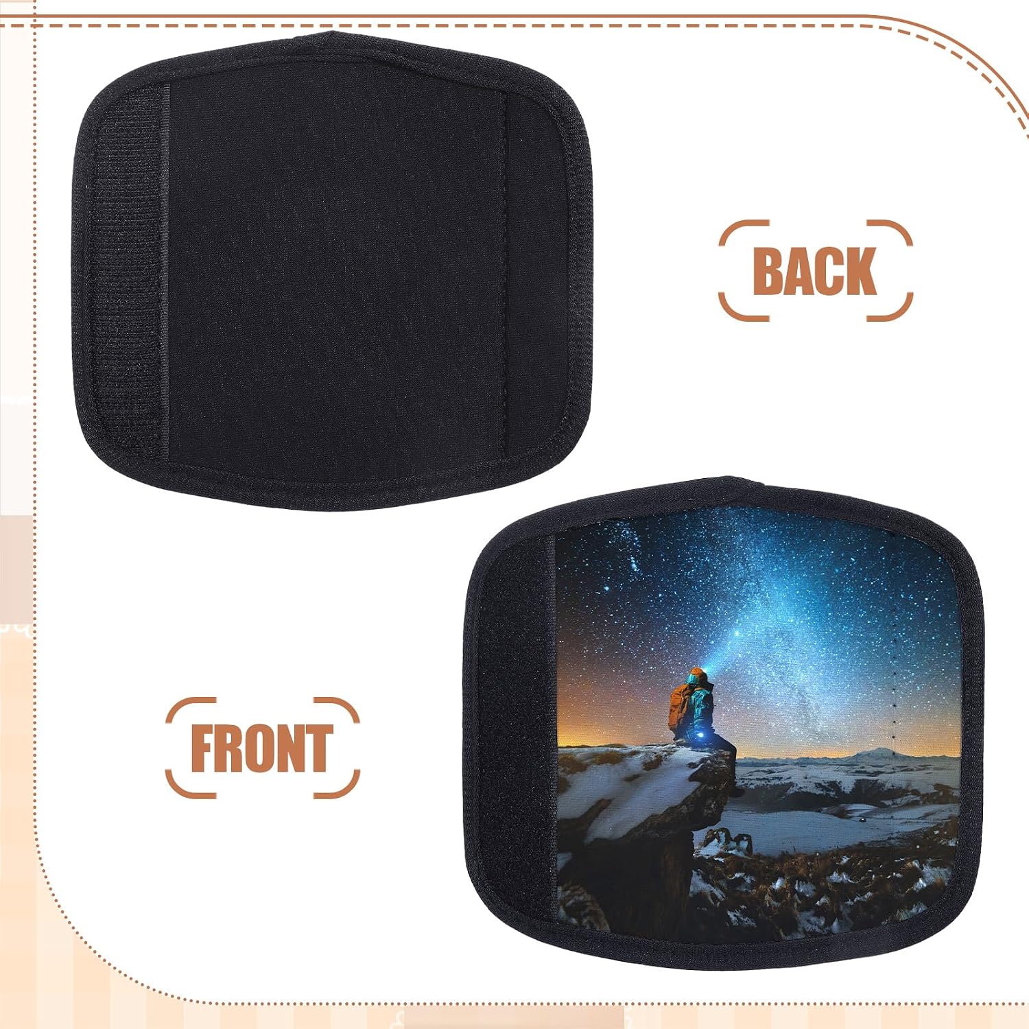 Paterr Sublimation Luggage Handle Wrap Bulk Personalized Luggage Handle Wrap for Travel Cute Luggage Tag Identifiers Marker Travel Accessories(20 Pcs)