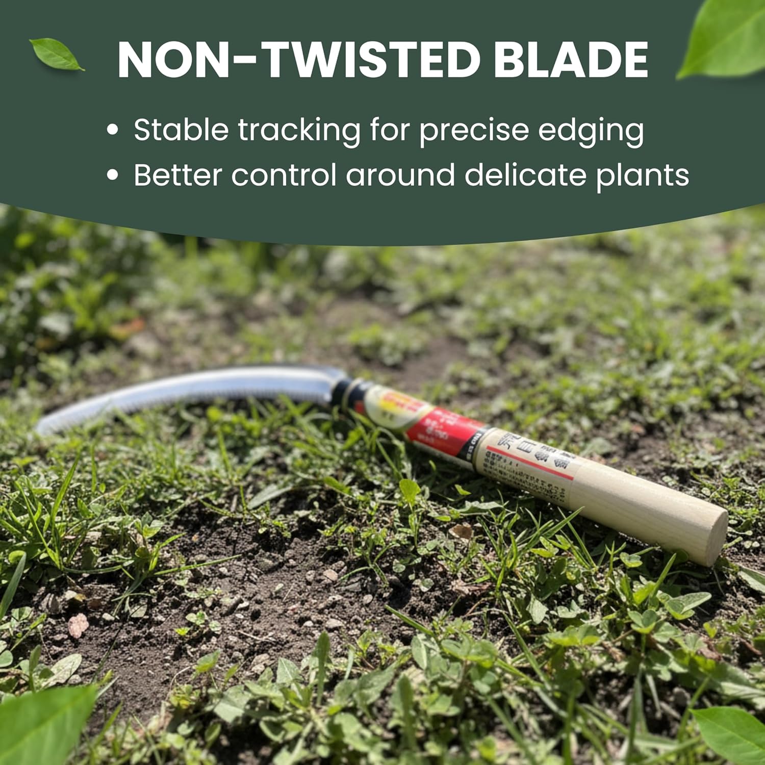 forest Originals Hounen Miyawaki Japanese Weeding Sickle (Kama) – Curved Saw-Tooth Edge, Non-Twisted Blade, High-Carbon Japanese Steel, Lightweight Natural Wood Handle, Made in Japan
