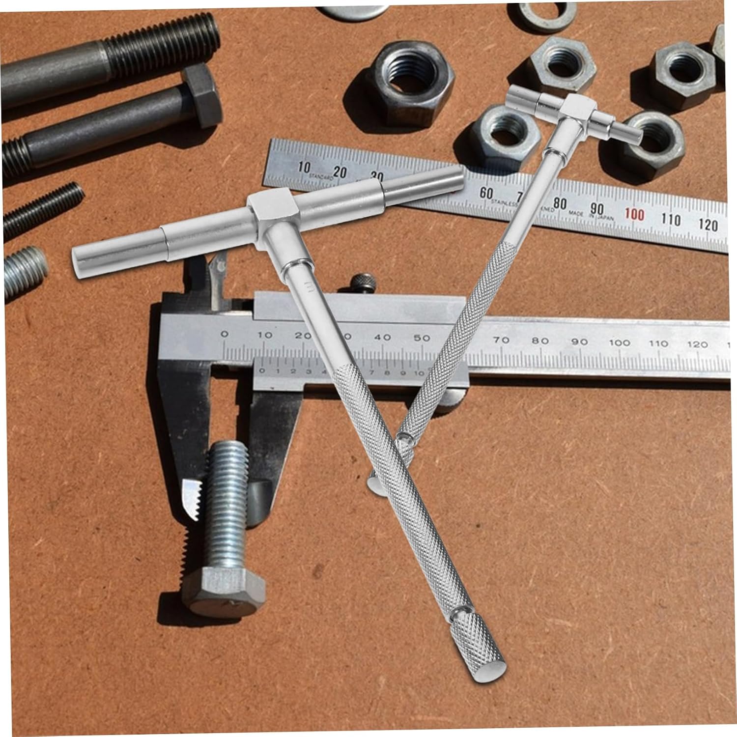 Luxshiny Telescoping Gauge Set 6pcs 5/16-6 Inch T-Shaped Bore Gauge High Precision Industrial Tool Kit