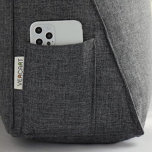 Miniatura 6 de Almohada triangular de cuña para cama, respaldo grande, cojín de lectura para lumbar y sentarse, almohadas decorativas para silla de oficina, sofá