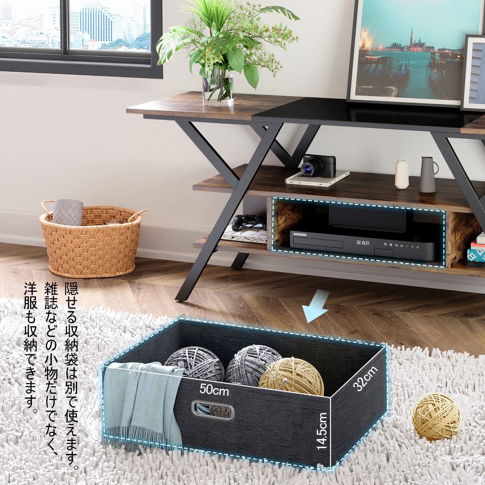 Amazon｜Bestier テレビ台 テレビボード tv スタンド テレビラック 幅 