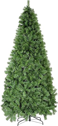 Árbol de Navidad artificial de abeto de 6.5 pies con bisagras de metal de alta calidad, adecuado para el hogar, oficina, decoración de fiestas,