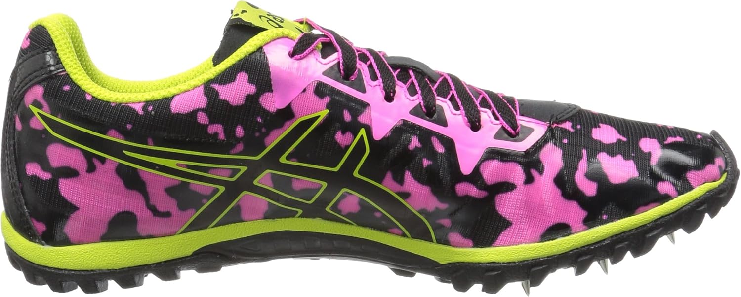 ASICS Women's Cross Freak 2 Cross Country Shoes 10 Hot Pink/Black/Neon Lime