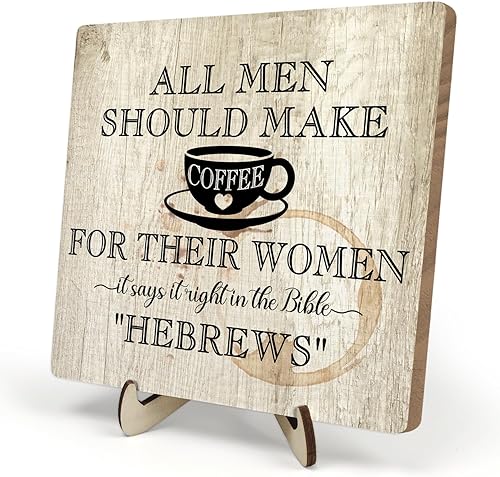 Placa de letrero de barra de café, letreros de café para estación de café, decoración de letrero de café vintage para cocina, accesorios de barra de