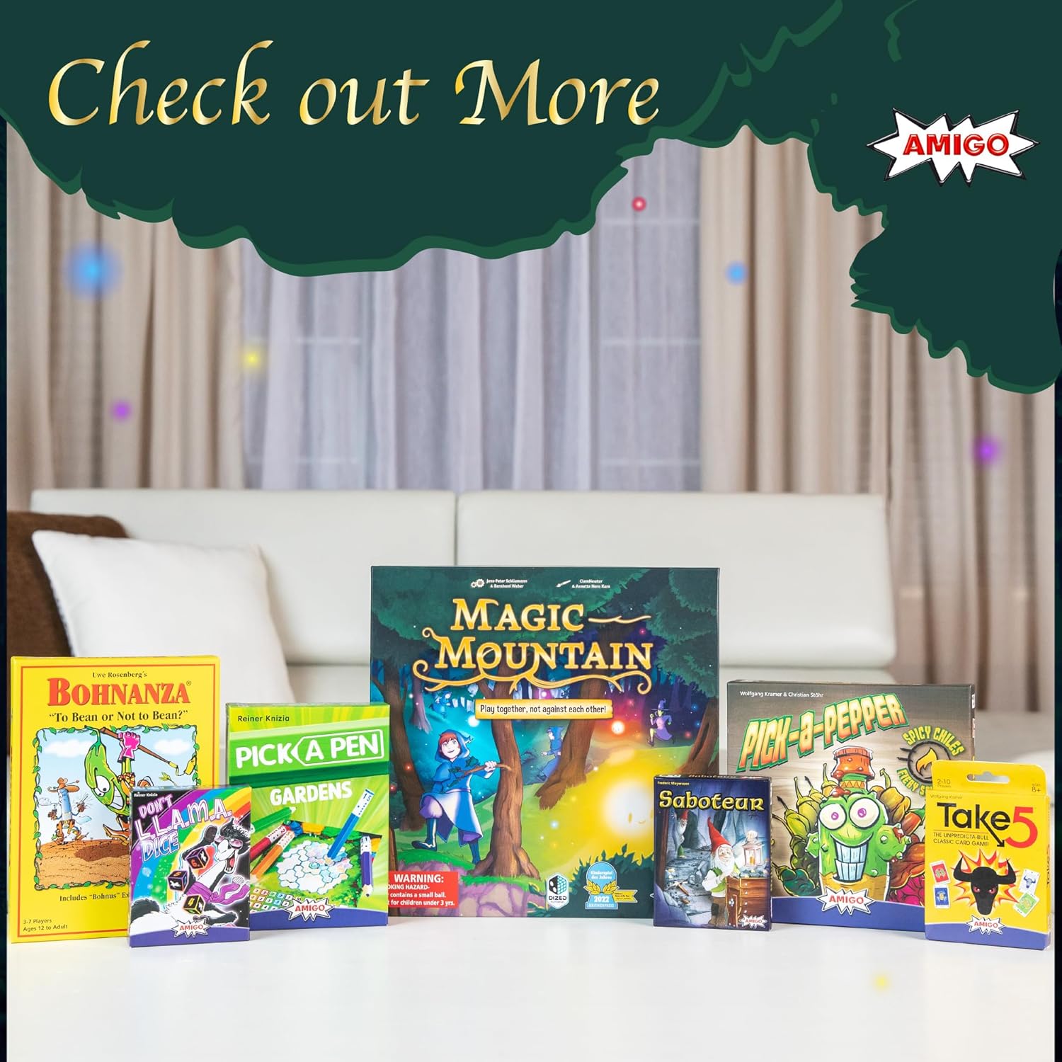 Amigo Games Magic Dwarf Strategy Card Game for Families - 1-6 Players Ages 5+