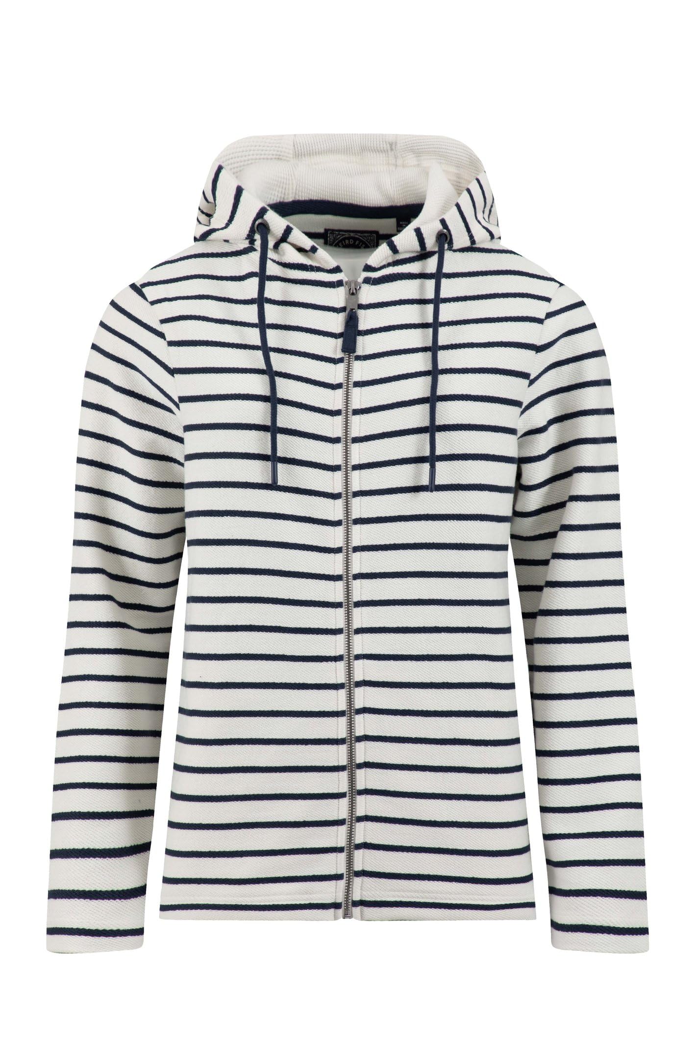 Weird Fish Women's Navy Catalina Striped Full Zip Hoodie Size 20. (Jumper/Sweater/Fleece)