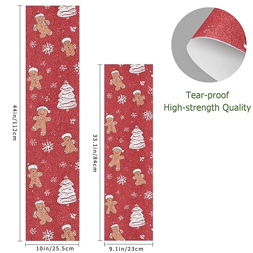 Vista 102 de Abstracto Negro Gris Geométrico Skateboard Grip Tape 33x9inch Papel de lija Longboard Scooter Griptape Diseño antideslizante y anti-desgarro