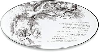 Alicja w krainie czarów - talerz obiadowy Alicja & Cheshire "w tym kierunku"