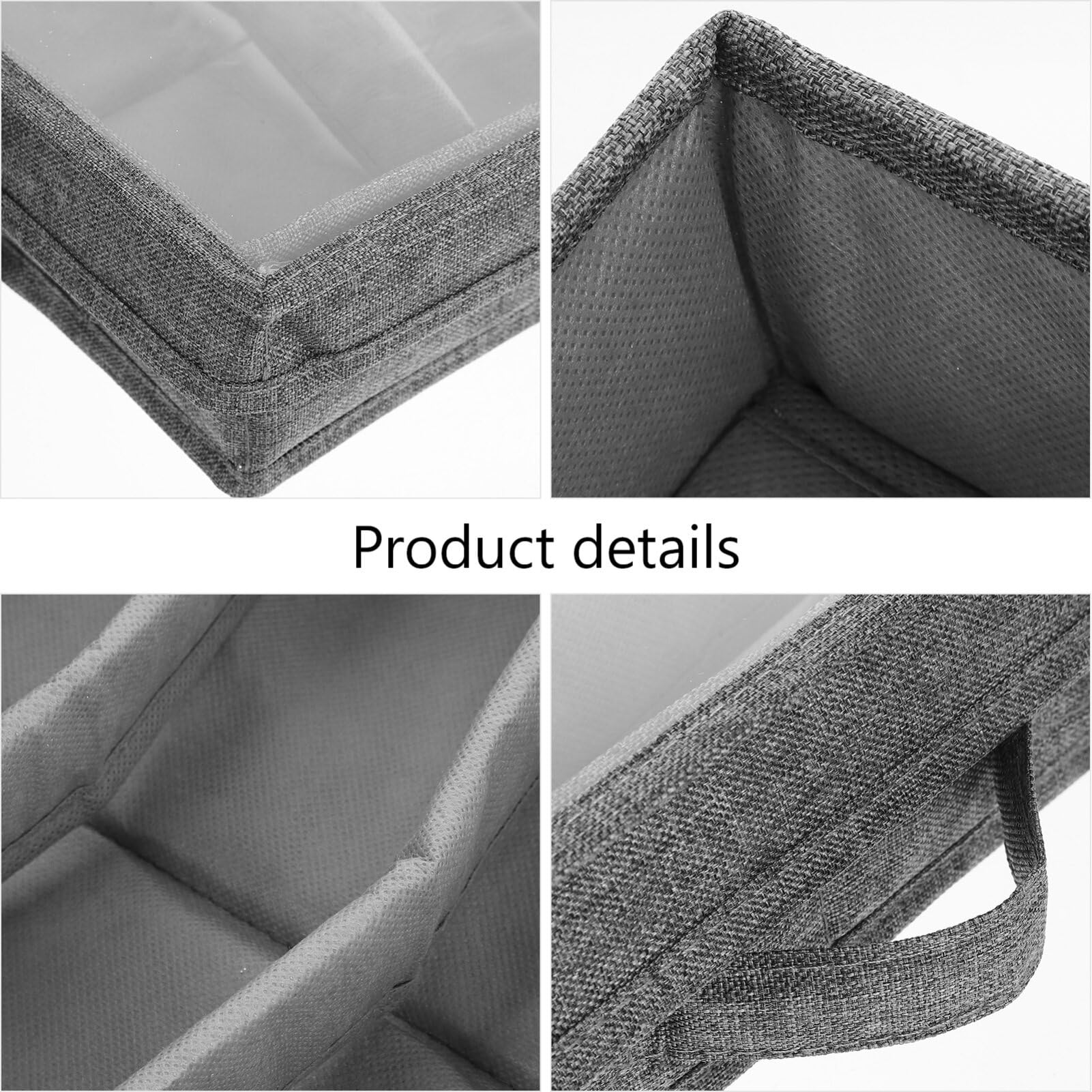 Caja De Almacenamiento para Cubiertos Y Utensilios Caja De Almacenamiento para Cubiertos Cofre con Divisores Ajustables Soporte para Almacenamiento De Cubiertos con Tapa para