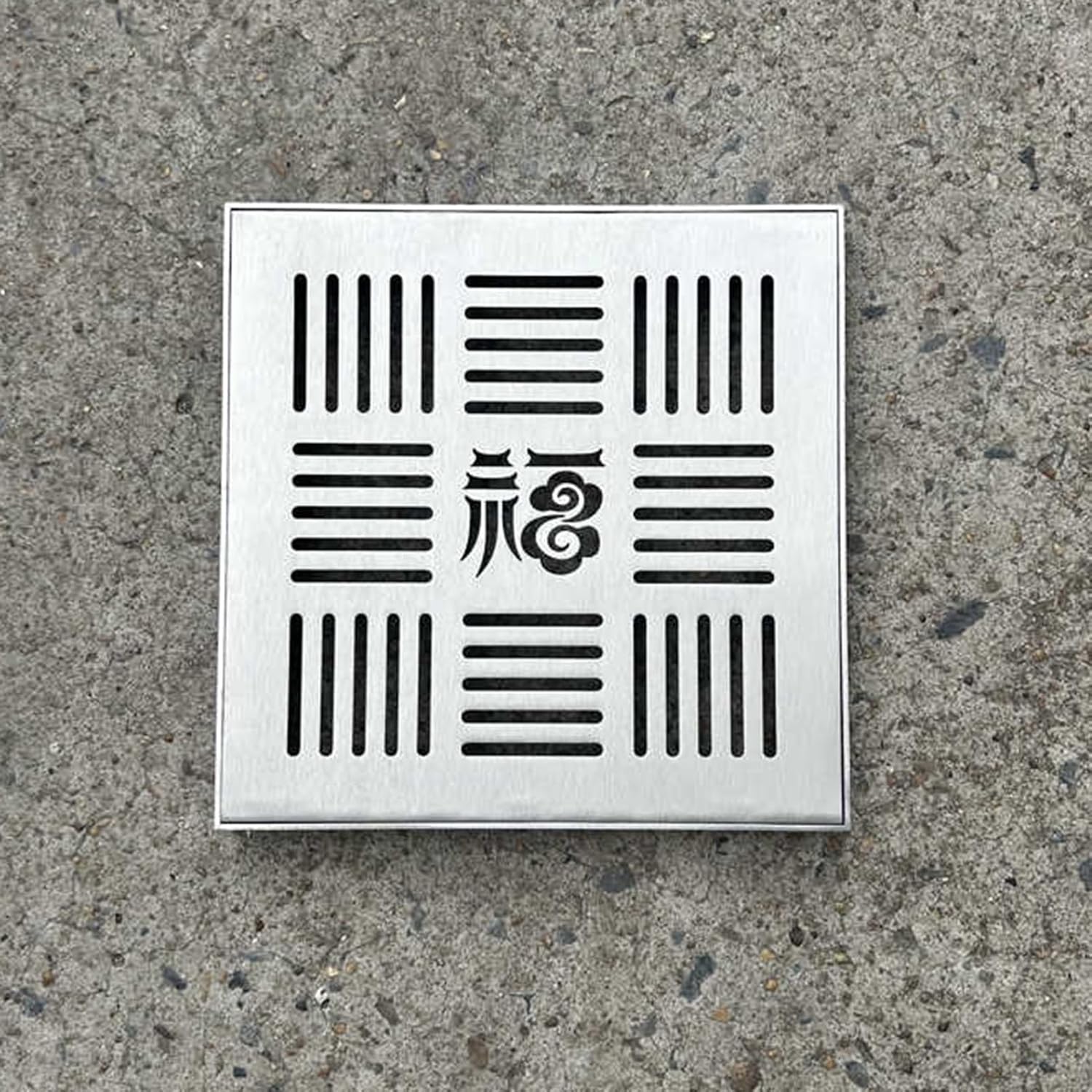 Square Outdoor Drain Cover to Block Debris & Leaves, 304 Stainless Steel Rain Gutter Cover,Stainless Steel Removable Sewer Grate for Concrete Floor(60cmx60cm(23 5/8" x23 5/8"))