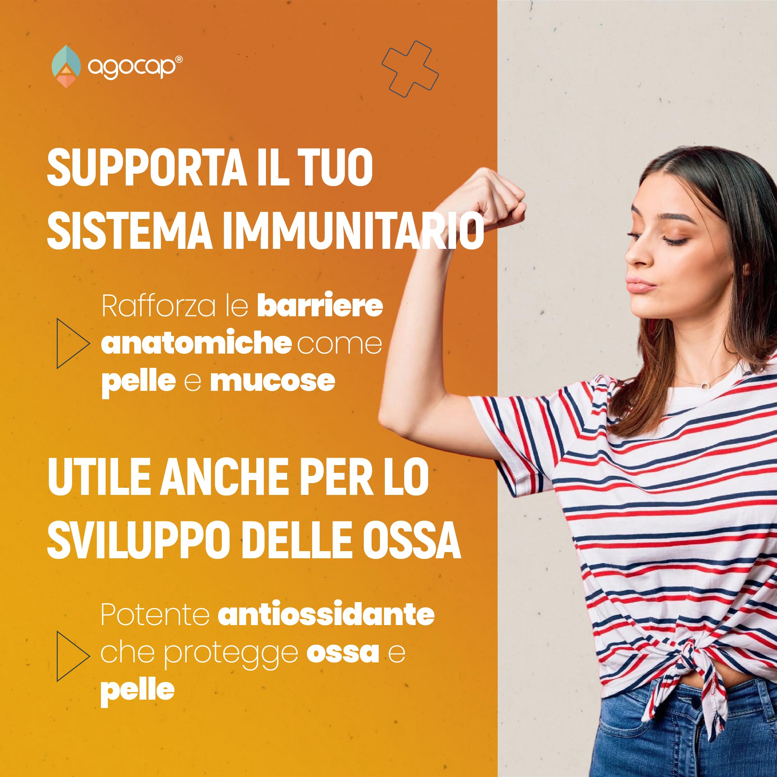 Vitamina A pura, 360 microcompresse ad alto dosaggio | 1200mcg per compressa di Vitamina A, 4000ui ad alta biodisponibilità | Agocap, Integratore Vitamin A, fatto in Italia