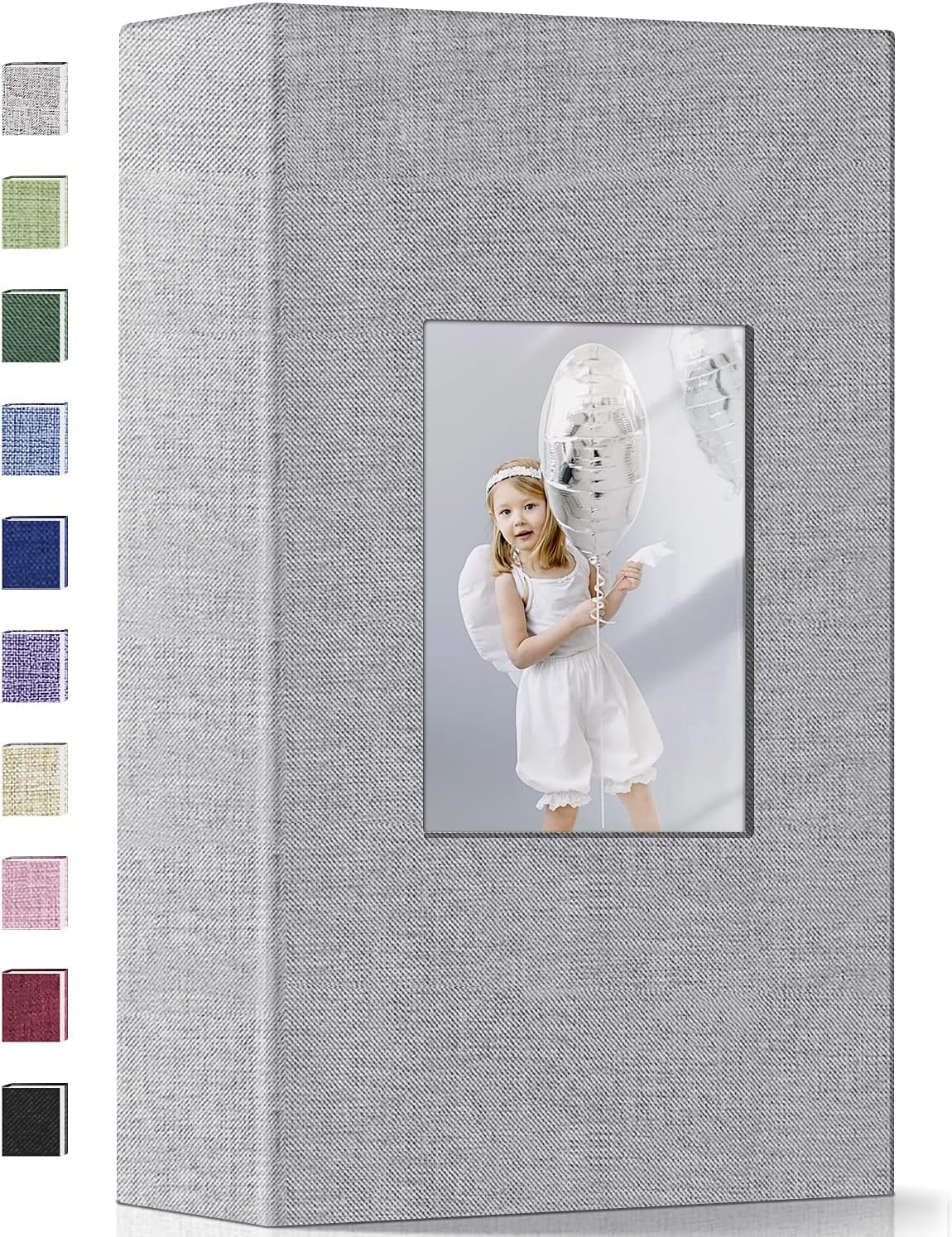 popotopPhoto Album 4x6-420 Photos Photo Books with 420 Horizontall Pockets,Linen Cover Albums for Family Wedding Anniversary Baby Vacation Pictures