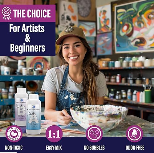 Miniatura 2 de Kit de fabricación de moldes de silicona fundición epoxi de resina segura para alimentos fuerte resistente al desgarro goma de platino fundición de