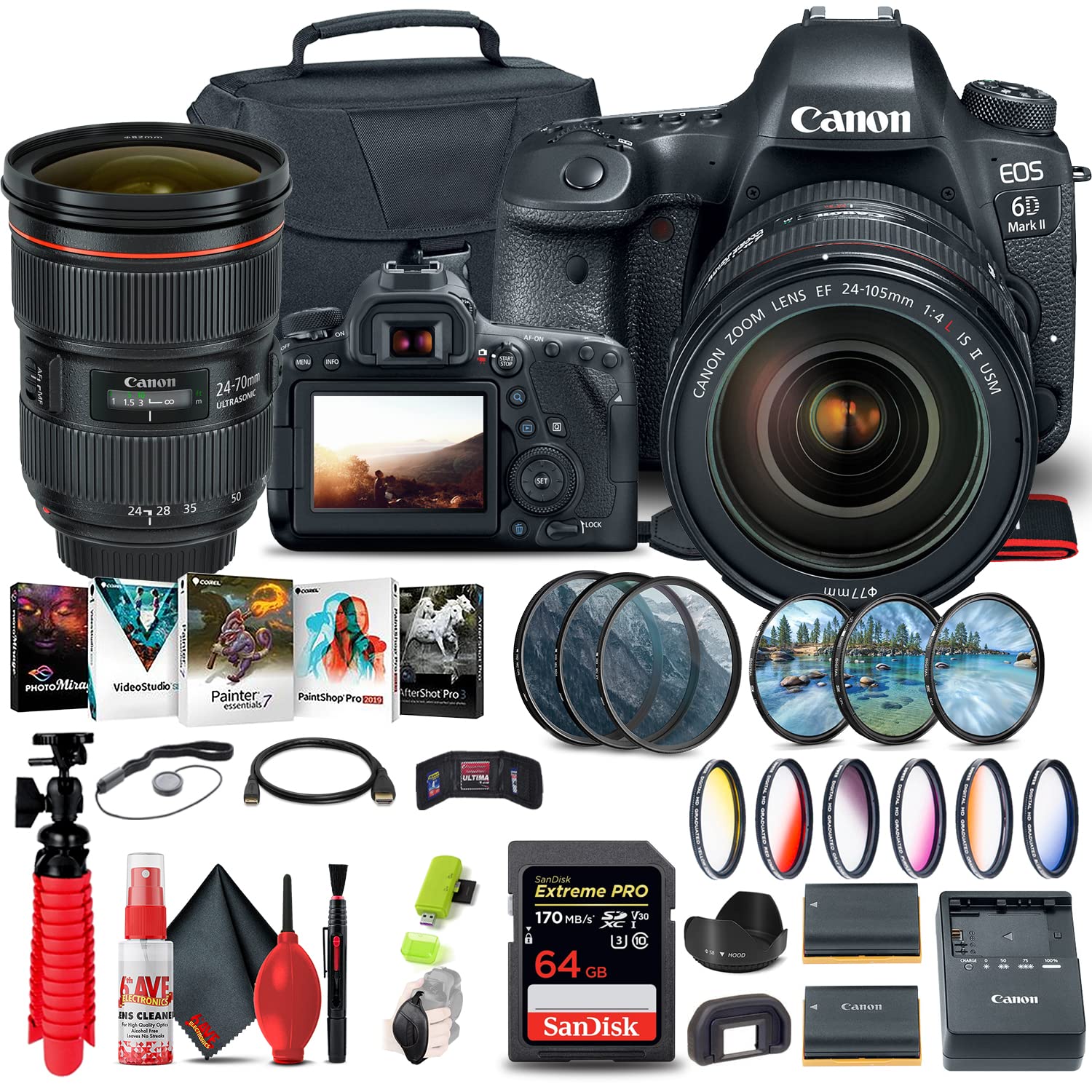 Amazon.com : Canon EOS 6D Mark II DSLR Camera with 24-105mm f/4L 