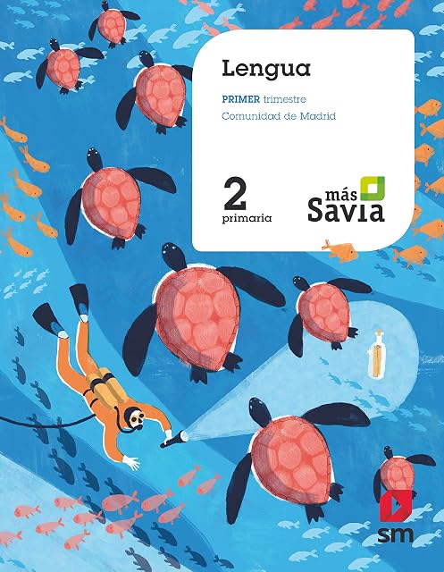 Portada de Lengua 2º Educacion Primaria Trimestral Mas Savia Ed 2018 Madrid