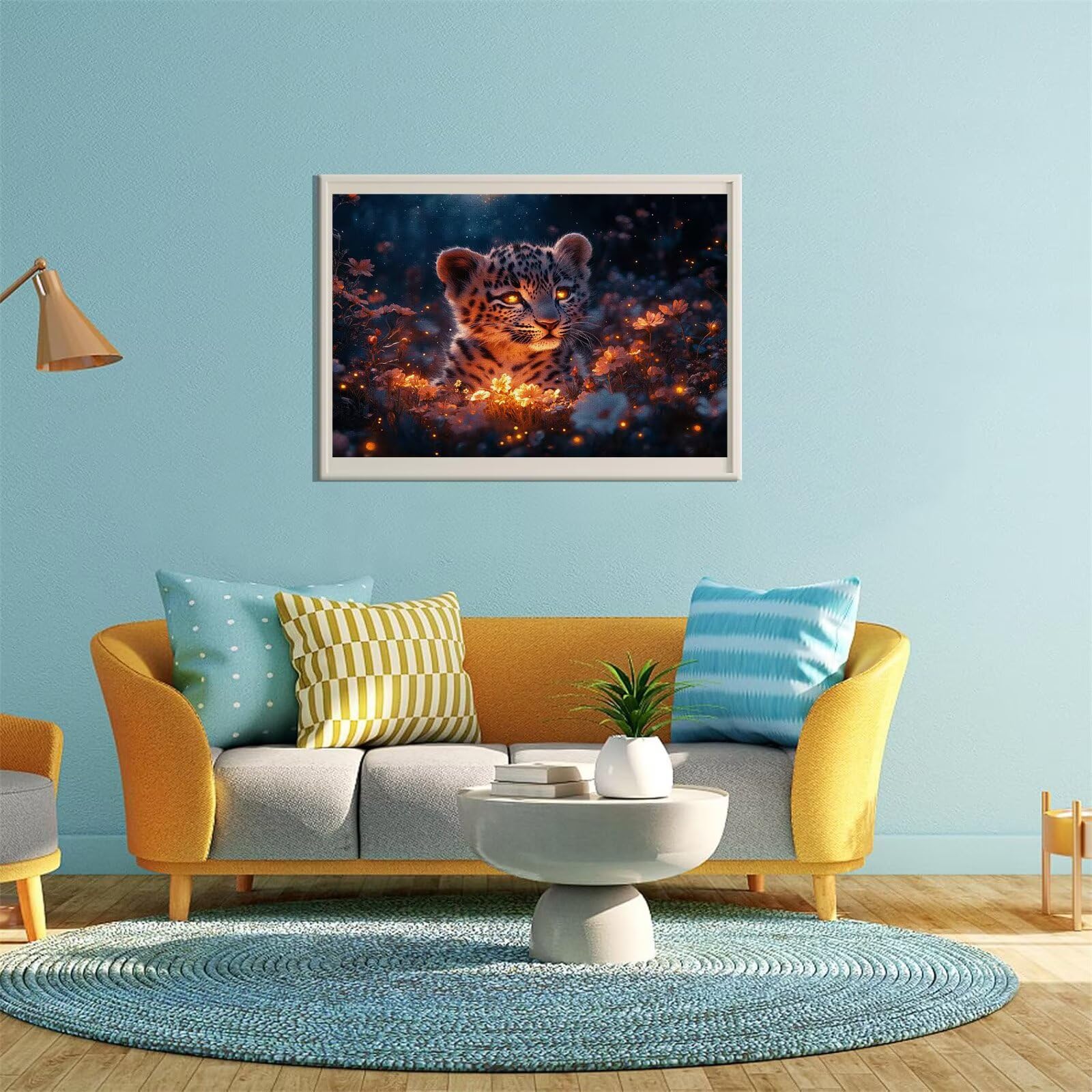 Puzzle Erwachsene 2000 Teile Leopard Blume Educa Jigsaw für Kinder ab 8 Jahren Mädchen Jungen, Erwachsene Impossible Klassische Puzzles Schwer, Anspruchsvoll Spielspaß, Als Geschenke 70x99cm t-8