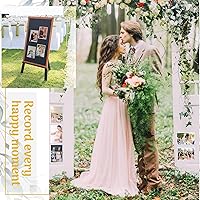 Vista 5 de Karenhi 100 portarretratos magnéticos a granel, marcos de fotos magnéticos de 4 x 6 pulgadas para refrigerador, fundas de fotos transparentes