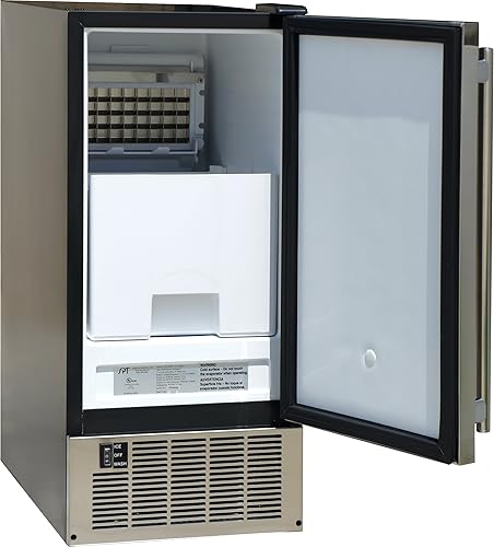 Miniatura 2 de SPT IM-60YUSA Máquina de hielo debajo del mostrador de acero inoxidable de 50 libras