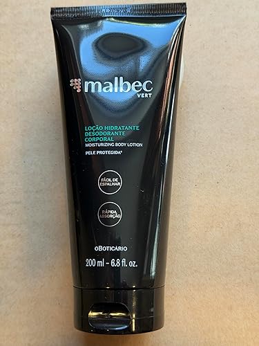 Miniatura 6 de Malbec Vert Loción corporal hidratante para hombres, hidratación y fragancia mejorada (6.8 fl oz)
