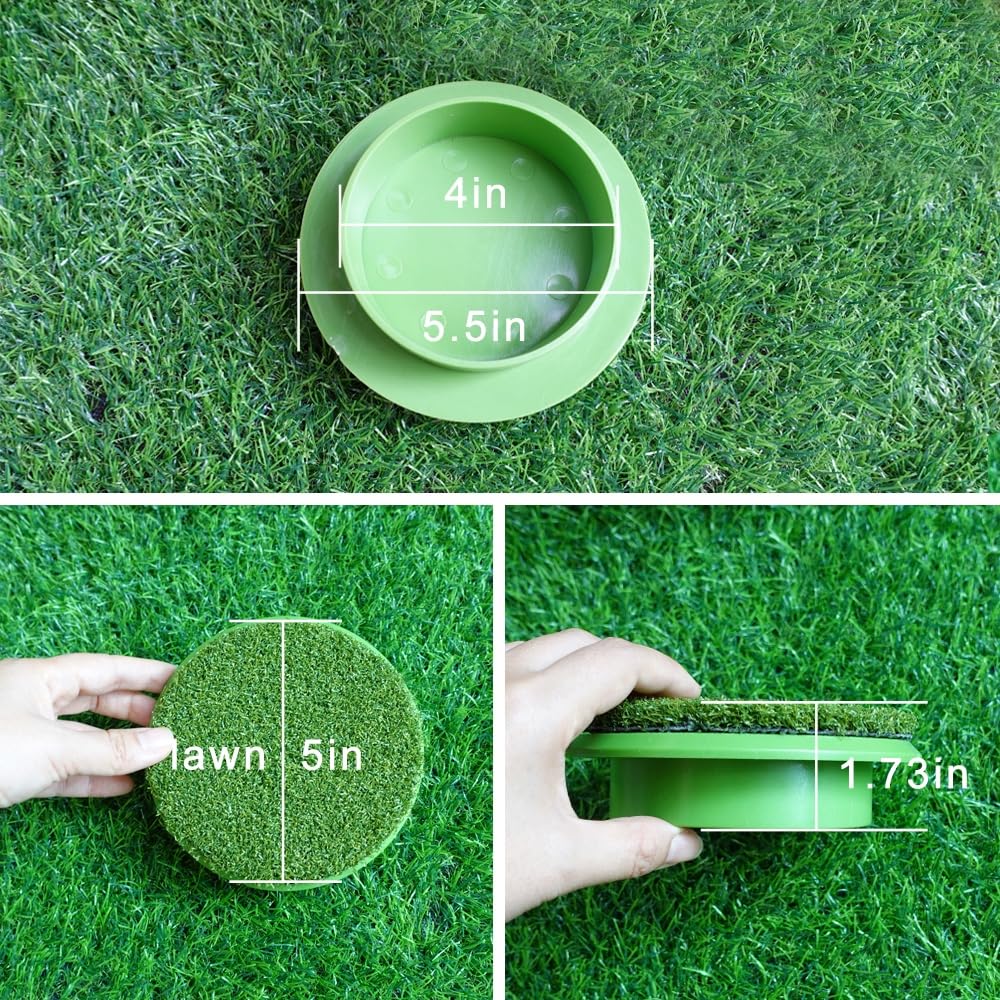 Golf Cup Cover with Simulated Lawn Surface: Enhance Your Outdoor Putting Green Practice Experience