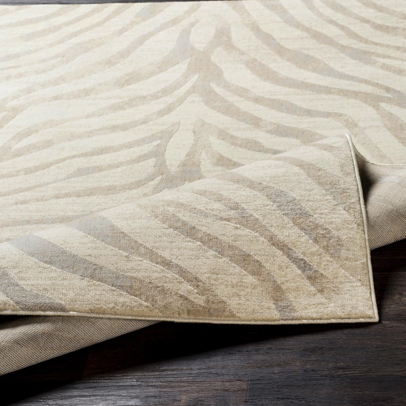 Surya Luanda Tapis de Salon, Style bohème, Grand Tapis pour Chambre à Coucher, 160 x 220 cm, pour Salle à Manger, avec Motif géométrique, scandinave Moderne, Gris Clair et Beige