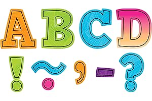 Teacher Created Resources Brights 4Ever Bold Block Magnetic Letters for Whiteboard