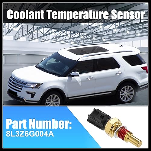 Miniatura 2 de Sensor de temperatura del refrigerante del motor No.8L3Z6G004A para Ford F-150 1997-2010 Material durable del reemplazo del sensor de temperatura