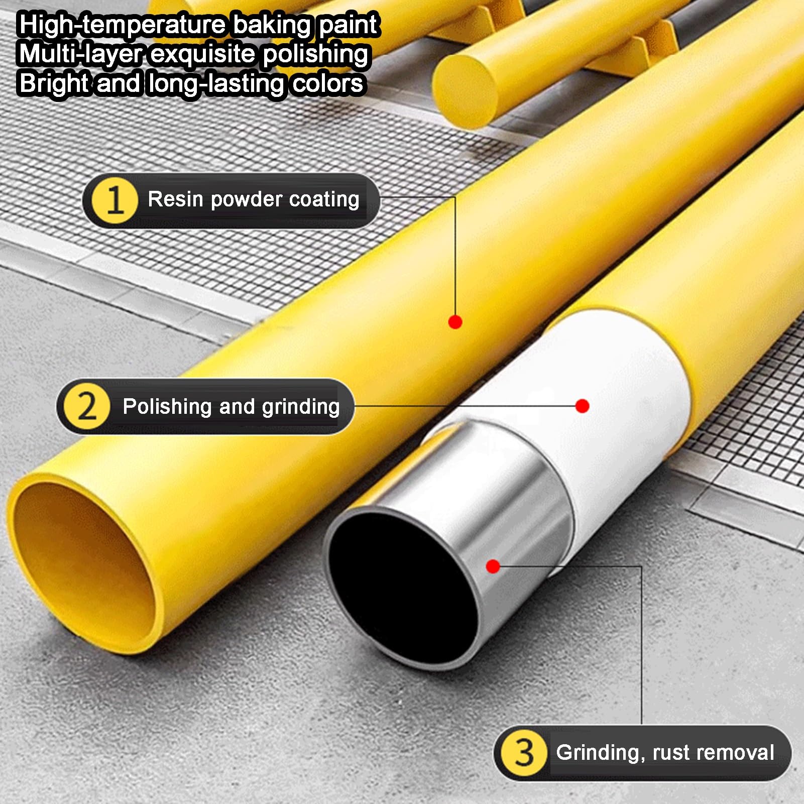 Generisch L-PE-Stahlpoller zur Trennung von Fahrzeugen und Fußgängern – Robuste Verkehrsleitsysteme für Plätze, 50 x 50 x 60 cm – Erhöhte Sicherheit und Sichtbarkeit in u