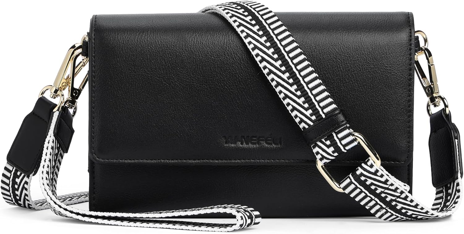 Small Crossbody Bags for Women RFID Vegan Leather Wristlet Phone Mini Purse Shoulder Handbag Wallet Travel Purse