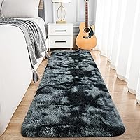 Vista 43 de Noahas Alfombras Esponjosas de Arcoíris para Dormitorio de Niñas, 2x4 Alfombra Peluda Rosa para Cuarto de Niños, Alfombras de Área Peludas para Sala