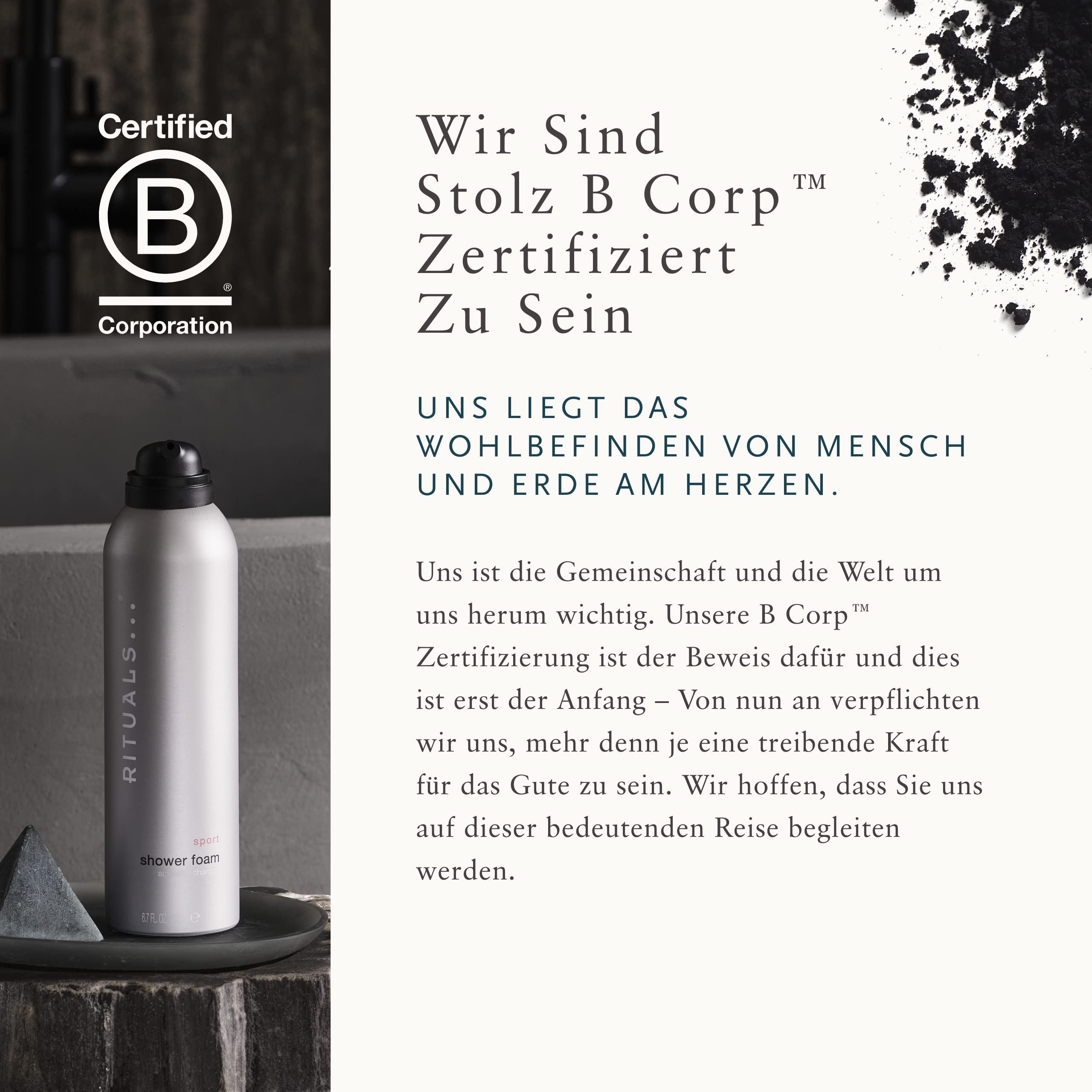 RITUALS Schäumendes Duschgel Vorteilspack aus der The Sport Collection, 3 x 200 ml - Mit Aktivkohle - Stimulierende & belebende Eigenschaften mit Power Recharge Technology