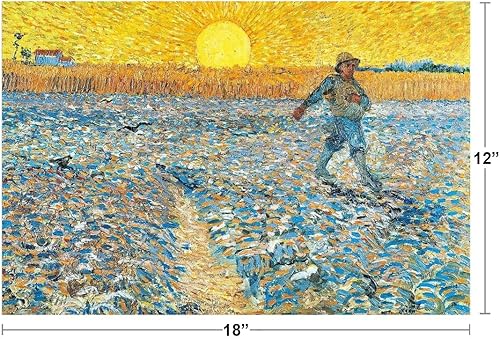 Miniatura 4 de Vincent Van Gogh El sembrador 1888 Van Gogh Arte de pared Pintura estilo impresionista Naturaleza Primavera Flor Decoración de pared Paisaje Campo
