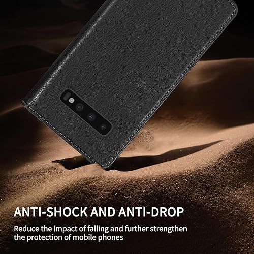 Miniatura 7 de Neiye Funda tipo cartera para Samsung Galaxy S10 Plus con bloqueo RFID, soporte de ranura para tarjetas, funda protectora de cuero para Samsung