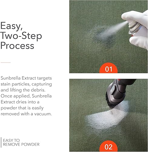 Miniatura 3 de Sunbrella Quitamanchas a base de aceite extrae y elimina la grasa y las manchas de aceite resistentes y colocadas de tela y tapicería fácil de usar