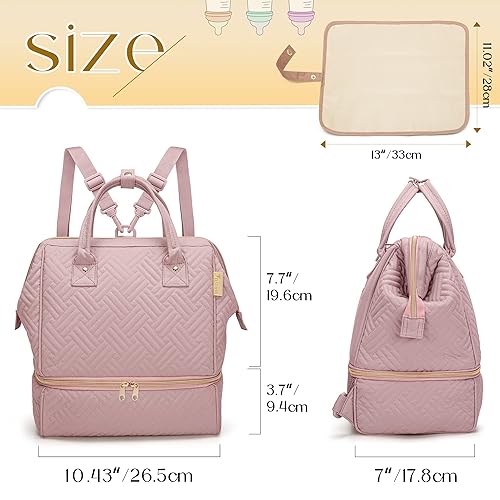 Miniatura 6 de Fasrom Mochila pequeña para extractor de leche con enfriador compatible con bombas Momcozy y Medela, bolsa de bombeo con alfombrilla impermeable,