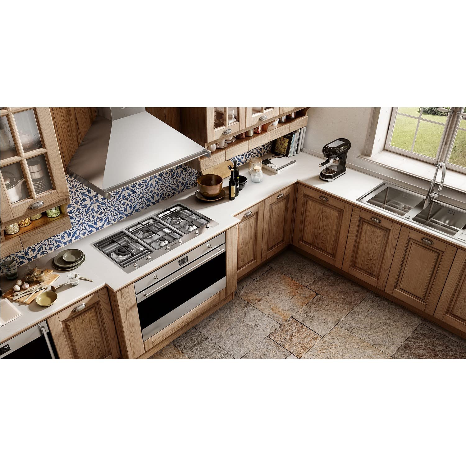 Smeg KD90HXE Cappa aspirante a parete Acciaio inossidabile 781m³/h A+ cappa aspirante