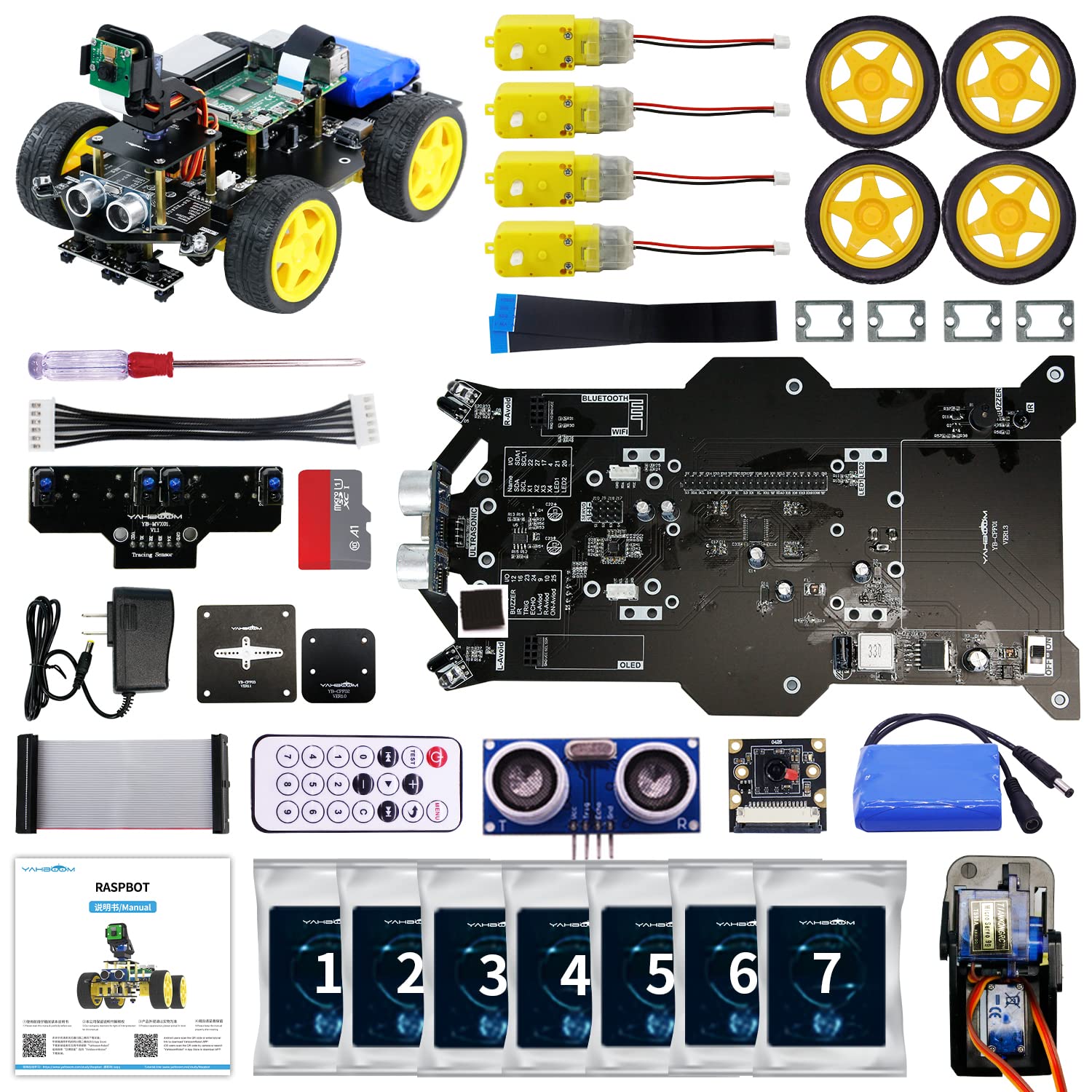 YahboomDIY Smart Robot APP Remote Control Code Programming Electronic kit