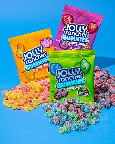 Miniatura 4 de Jolly Rancher Gummies Sours, sabores originales, 182g/6.4 oz. (importado de Canadá)