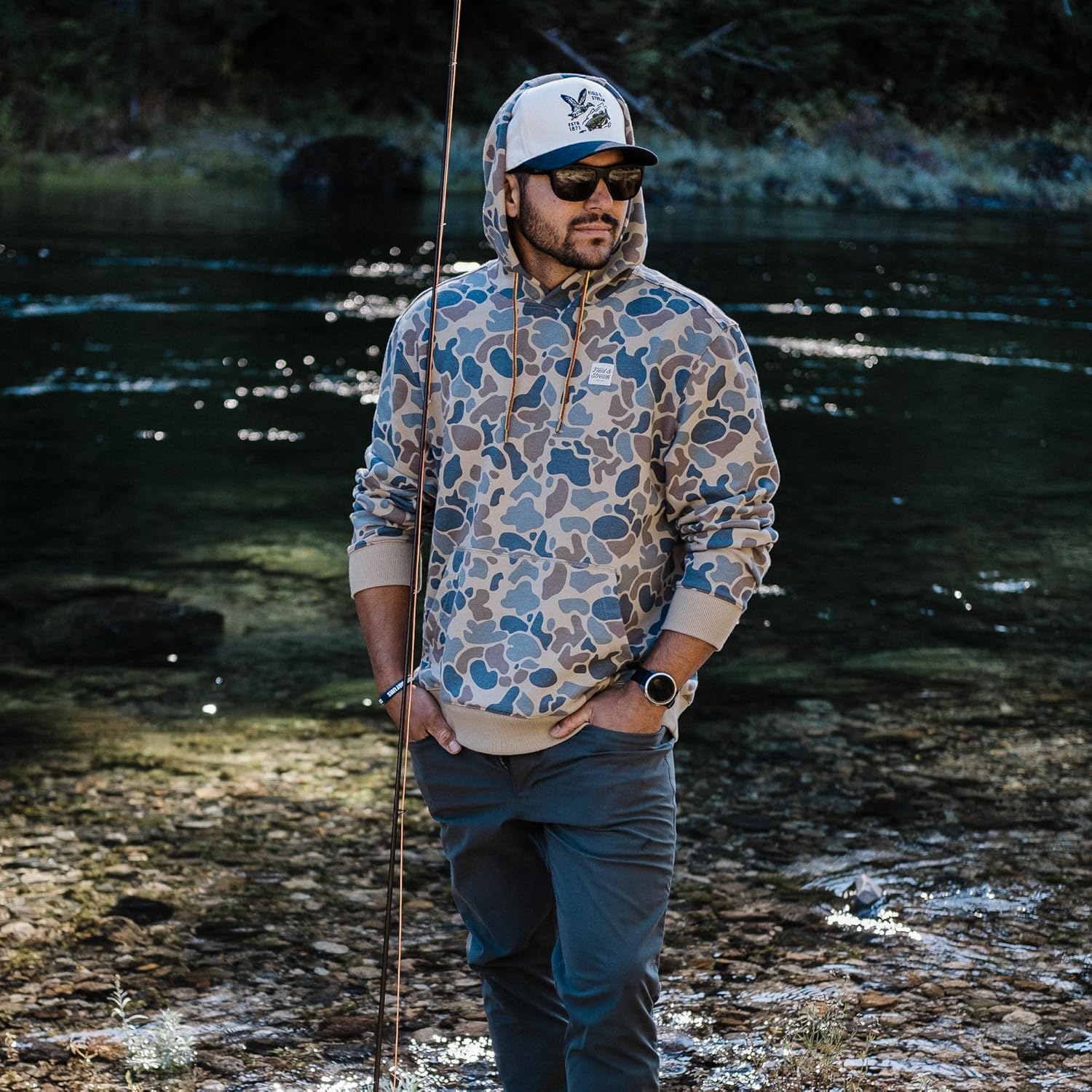 Field & Stream Holloa Garment Dyed French Terry Hoodie - Image 8